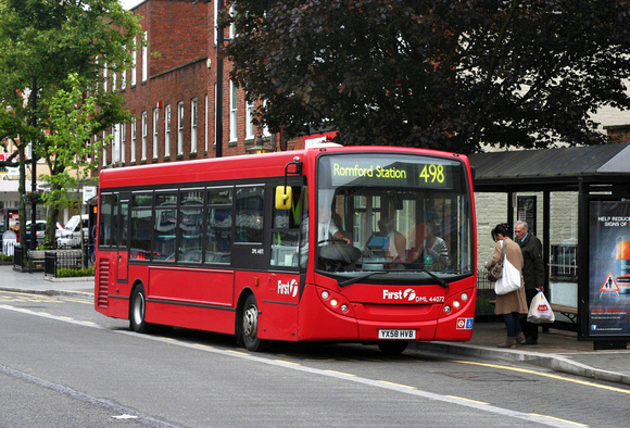 Route 498, First London, DML44072, YX58HVB, Brentwood