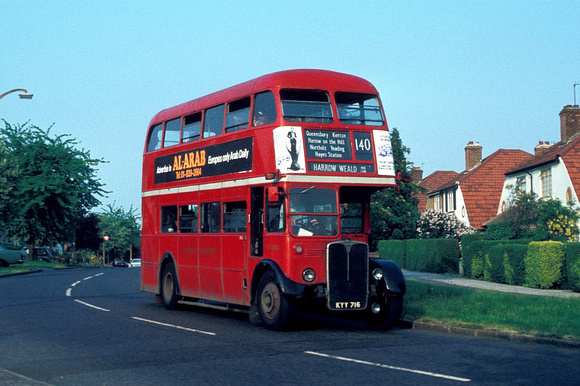 Route 140, London Transport, RT1850, KYY716