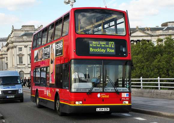 Route 172, London Central, PVL401, LX54GZN, Waterloo