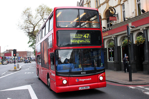 Route 47, Stagecoach London 18482, LX55BDZ, Catford