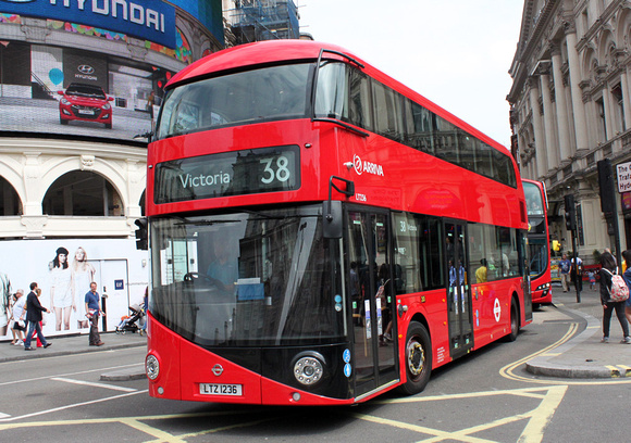 Route 38, Arriva London, LT236, LTZ1236, Piccadilly Circus