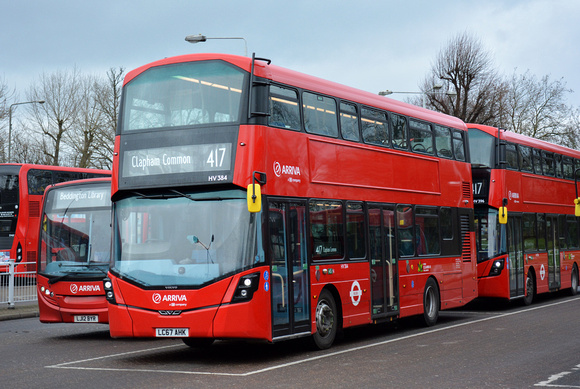 Route 417, Arriva London, HV384, LC67AHK, Crystal Palace