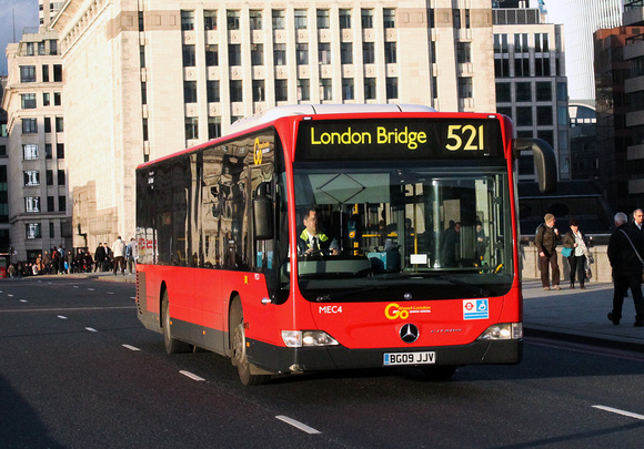Route 521, Go Ahead London, MEC4, BG09JJV, London Bridge