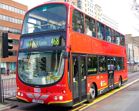 Route 468, London Central, WVL219, LX06DZB, Croydon