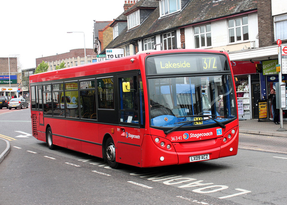 Route 372, Stagecoach London 36341, LX09ACZ, Hornchurch