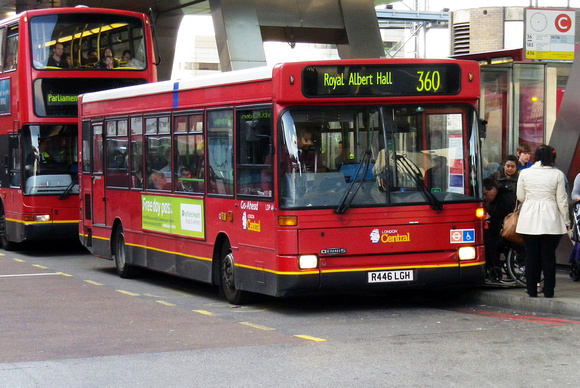Route 360, London Central, LDP46, R446LGH, Vauxhall