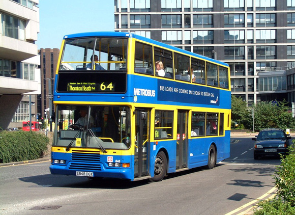 Route 64, Metrobus 848, S848DGX, Croydon