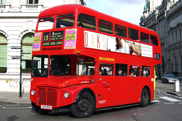 Route 13, London Sovereign, RM180, XVS830, Pall Mall