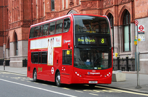Route 8, Stagecoach London 12152, LX61DCZ, Holborn