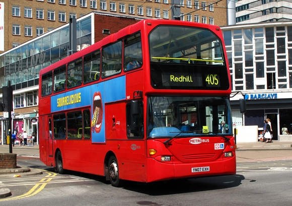 Route 405, Metrobus 949, YN07EXH, Croydon