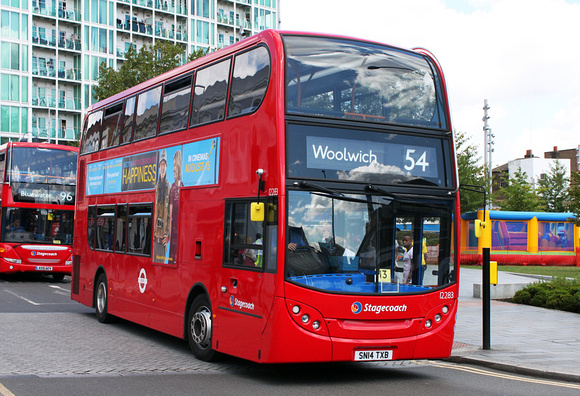 Route 54, Stagecoach London 12283, SN14TXB, Woolwich