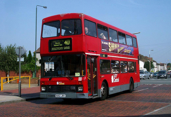 Route 401, London Central, NV12, N412JBV, Bexleyheath