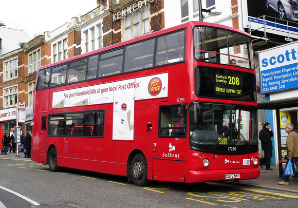Route 208, Selkent ELBG 17290, X379NNO, Bromley South