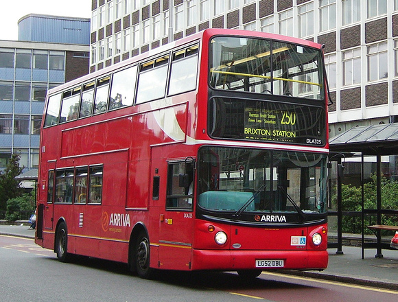 Route 250, Arriva London, DLA325, LG52DBU, Croydon