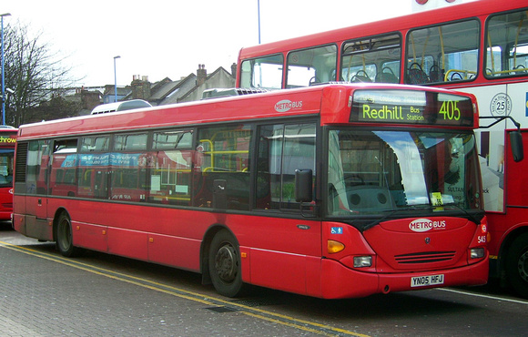 Route 405, Metrobus 545, YN05HFJ, Croydon