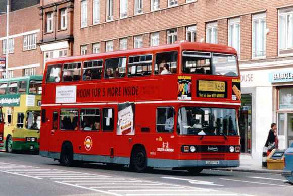 Route X68, South London Buses, L169, D169FYM, Waterloo