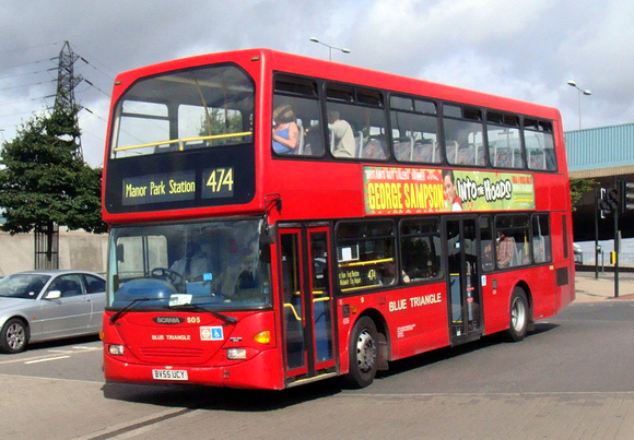 Route 474, Blue Triangle, SO5, BV55UCY, Canning Town