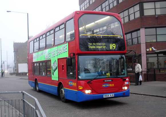 Route 119, Metrobus 494, YN54AJU, Bromley