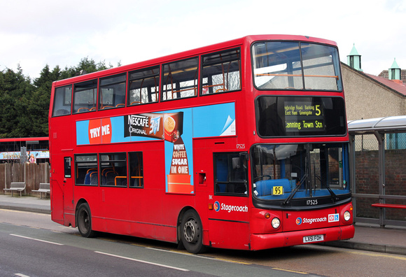 Route 5, Stagecoach London 17525, LX51FOH, Romford