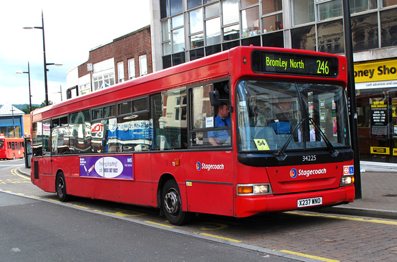 Route 246, Stagecoach London 34225, X237WNO, Bromley