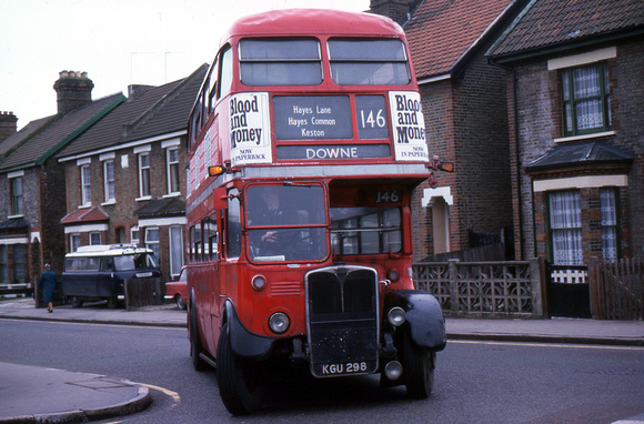 Route 146, London Transport, RT1538, KGU298, Bromley