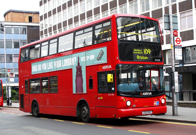 London Bus Routes | Route 109: Brixton - Croydon Town Centre | Route ...