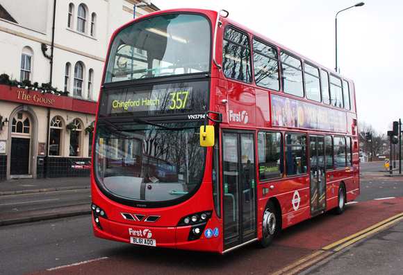 Route 357, First London, VN37949, BL61ADO, Walthamstow