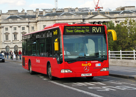 Route RV1, First London, ES64006, LT02NUC, Waterloo