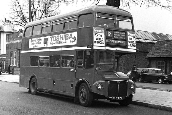 Route 118, London Transport, RM872, WLT872