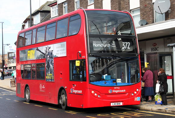 Route 372, Stagecoach London 19792, LX11BHK, Hornchurch