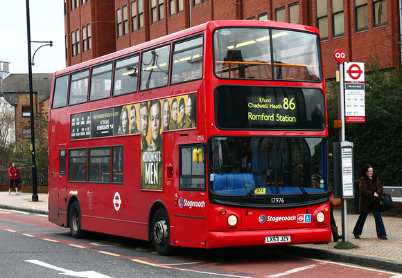 Route 86, Stagecoach London 17976, LX53JZV, Romford