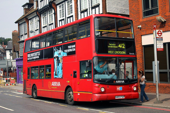 Route 412, Arriva London, DLA253, X453FGP, Purley
