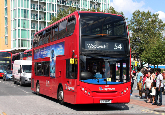 Route 54, Stagecoach London 10128, LX12DFC, Woolwich