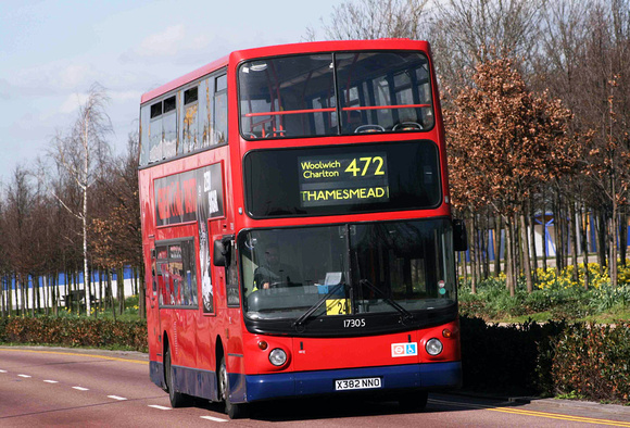 Route 472, Selkent ELBG 17305, X382NNO, North Greenwich