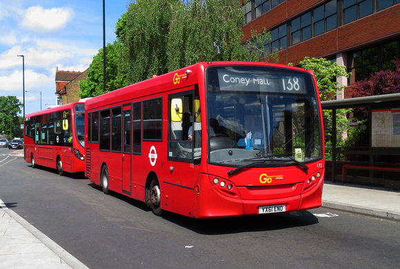 Route 138, Go Ahead London 172, YX61ENO, Bromley