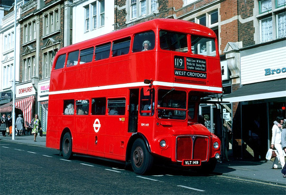 Route 119, London Transport, RM149, VLT149, Bromley