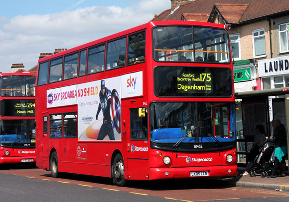 Route 175, Stagecoach London 18452, LX05LLN, Romford