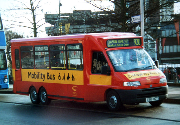 Route 920, Hackney Community Transport, T159HGT, Romford