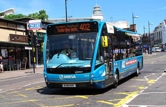 Route 402, Arriva Kent & Sussex 4216, KX61KHC, Bromley South