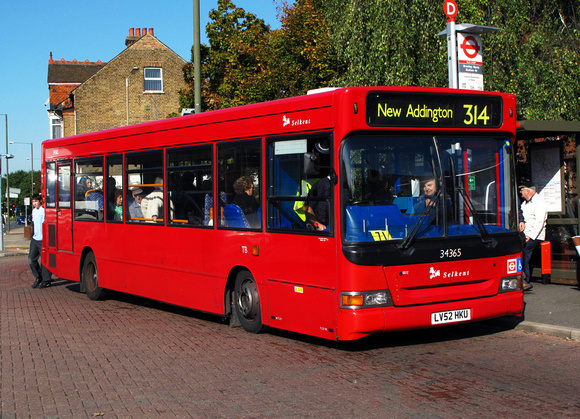 Route 314, Selkent ELBG 34365, LV52HKU, Bromley