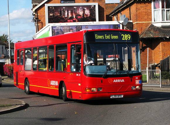 Route 289, Arriva London, DWL20, LJ51DFE, Croydon