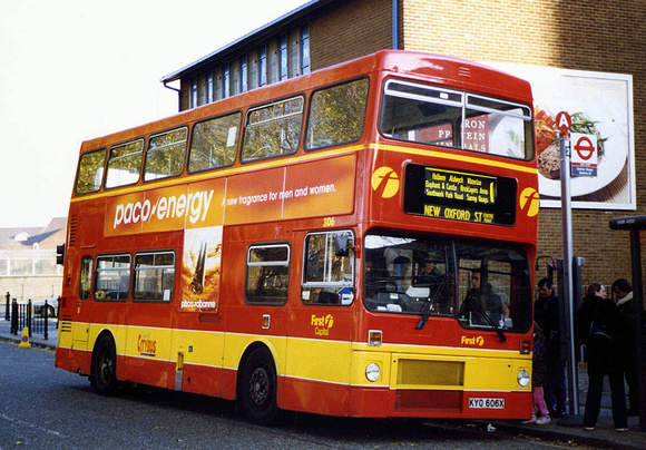 Route 1, Capital Citybus 306, KYO606X, Surrey Quays