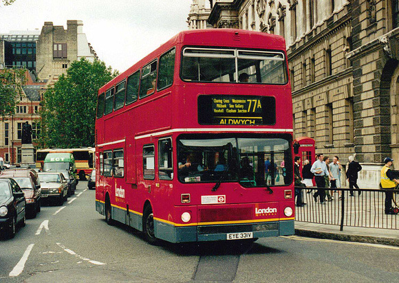 Route 77A, London General, M331, EYE331V, Westminster