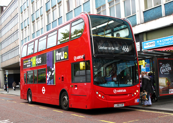 Route 466, Arriva London, T61, LJ08CXR, Croydon