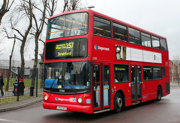 Route 257, Stagecoach London 17590, LV52HFZ, Walthamstow