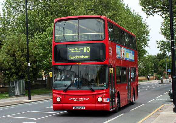 Route 110, London United RATP, TA216, SN51SYV, Isleworth