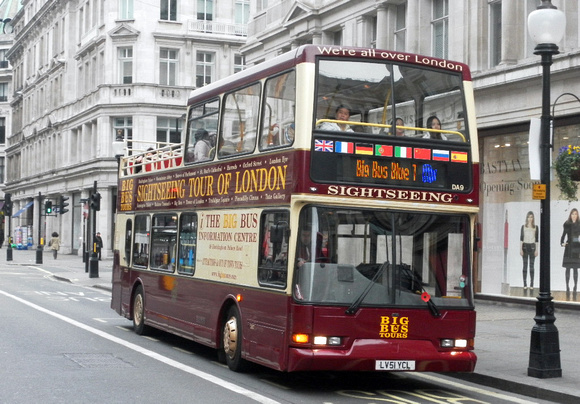 Big Bus Tours, DA9, LV51YCL, Oxford Circus