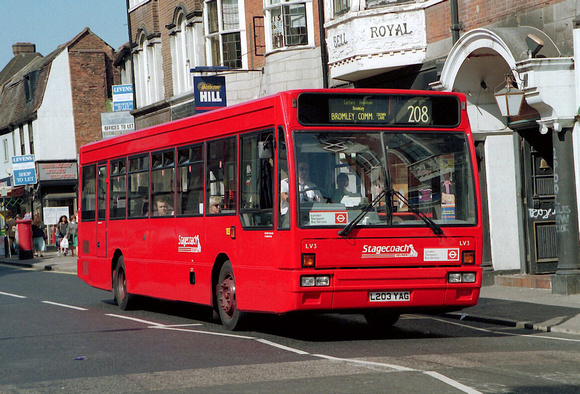 Route 208, Stagecoach Selkent, LV3, L203YAG, Bromley