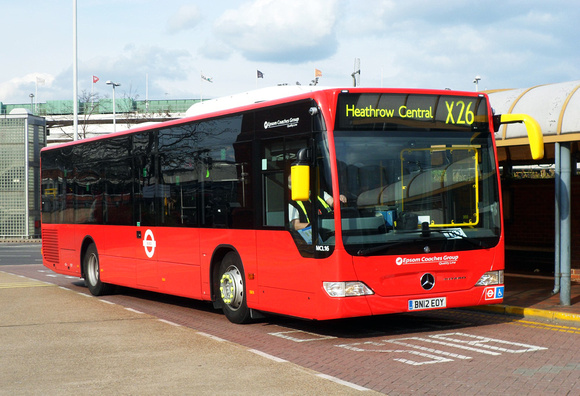Route X26, Quality Line, MCL16, BN12EOY, Heathrow