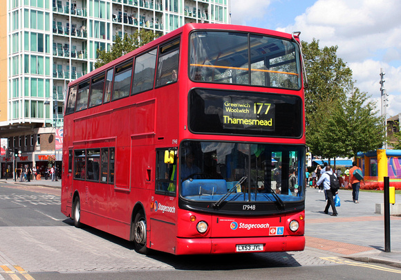 Route 177, Stagecoach London 17948, LX53JYL, Woolwich